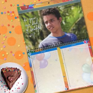 Verjaardag’s Kalender A4 <BR>DZ – 6-bladig – Gepersonaliseerd