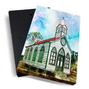 Canvasbox – Art <BR> Coronie Kerk – verticaal